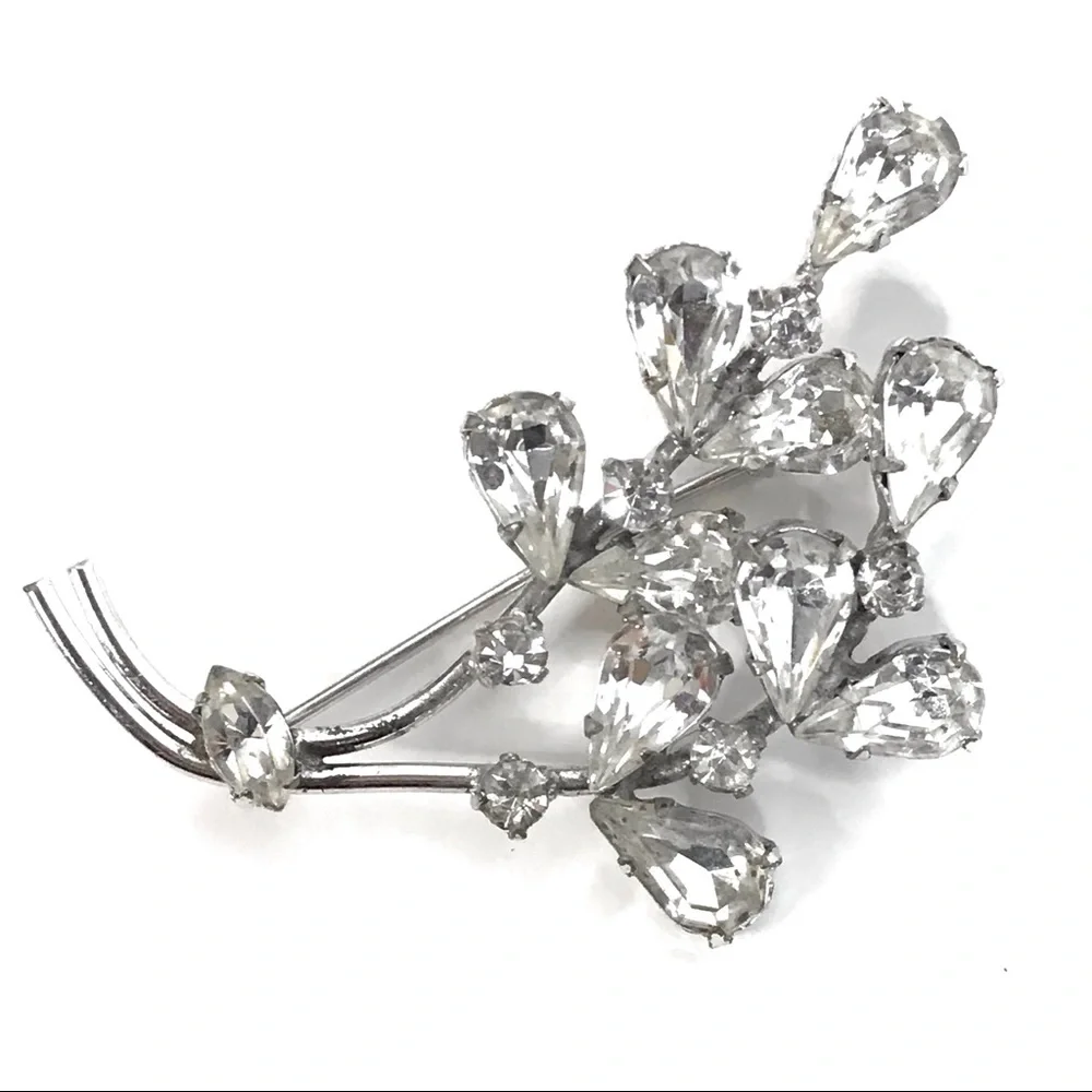 Major Sparkle Vintage Crystal Rhinestone Brooch